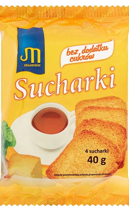 Mamut Rusks without Added Sugar, 40 g