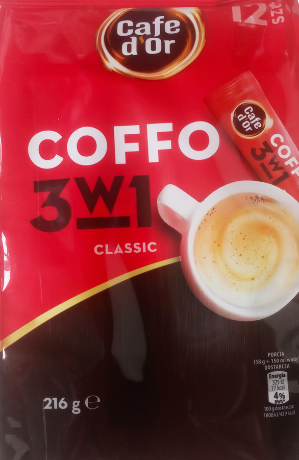 Cafe d'Or 3-in-1 Classic Instant Coffee Stick, 18 g - Image 2