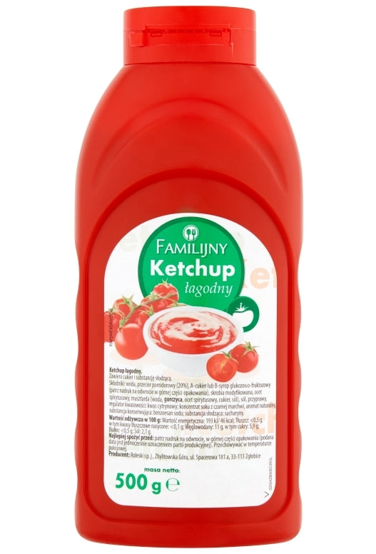 Familijny Mild Ketchup, 500 g