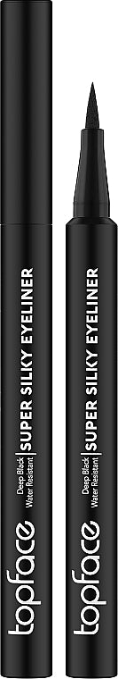 TopFace Super Silky Eyeliner 001 Black Waterproof Eyeliner Marker, 1 g