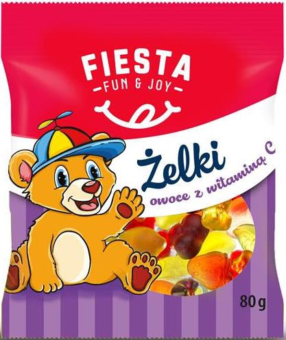 Fiesta Fruit Gummy Candy with Vitamin C, 80 g