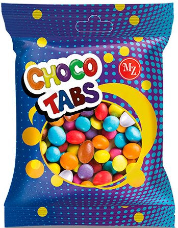 Monzhar Choco Tabs Dragees, 50 g