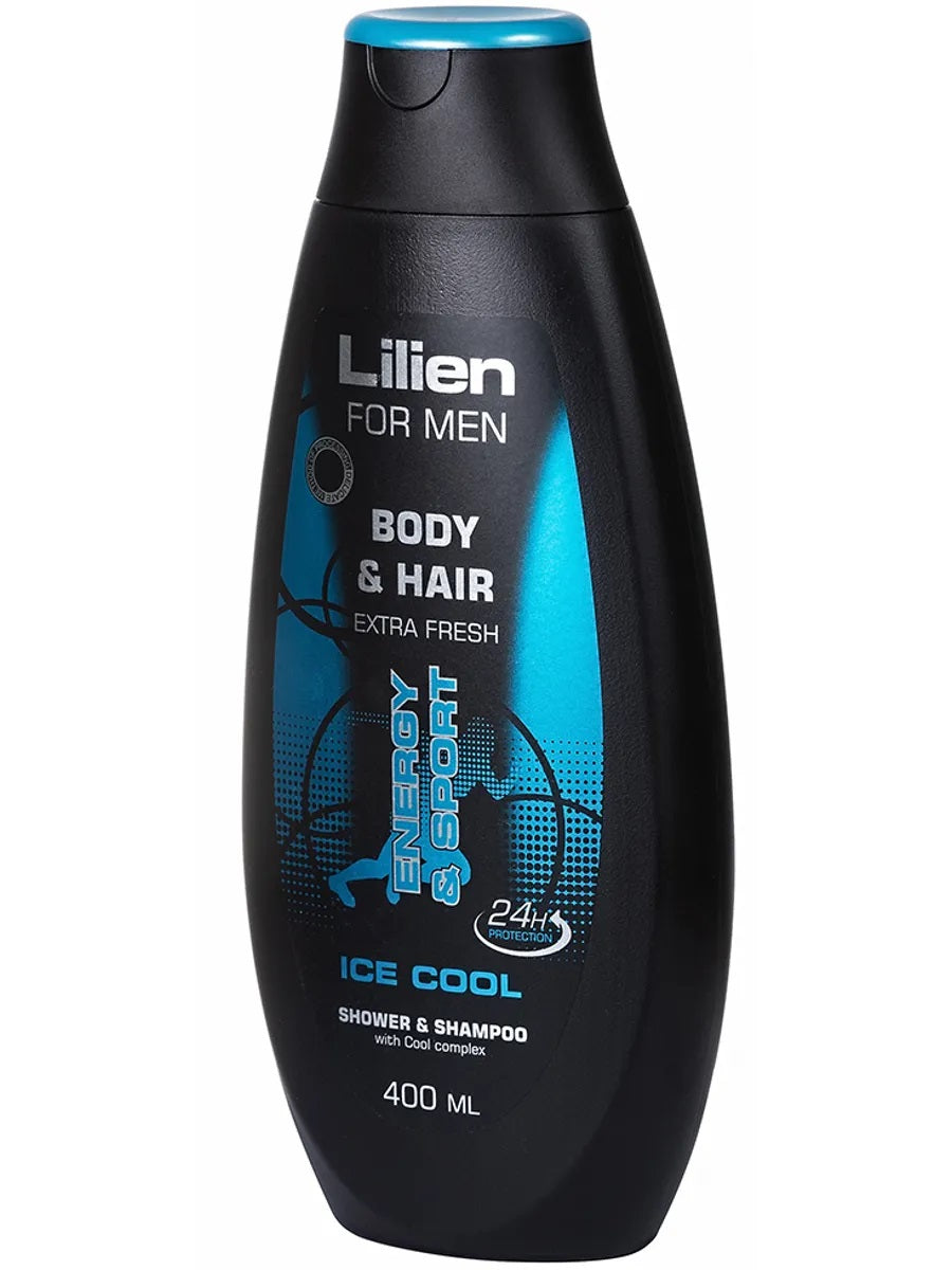 Lilien Men Ice Cool Shampoo & Shower Gel, 400 mL - Image 2