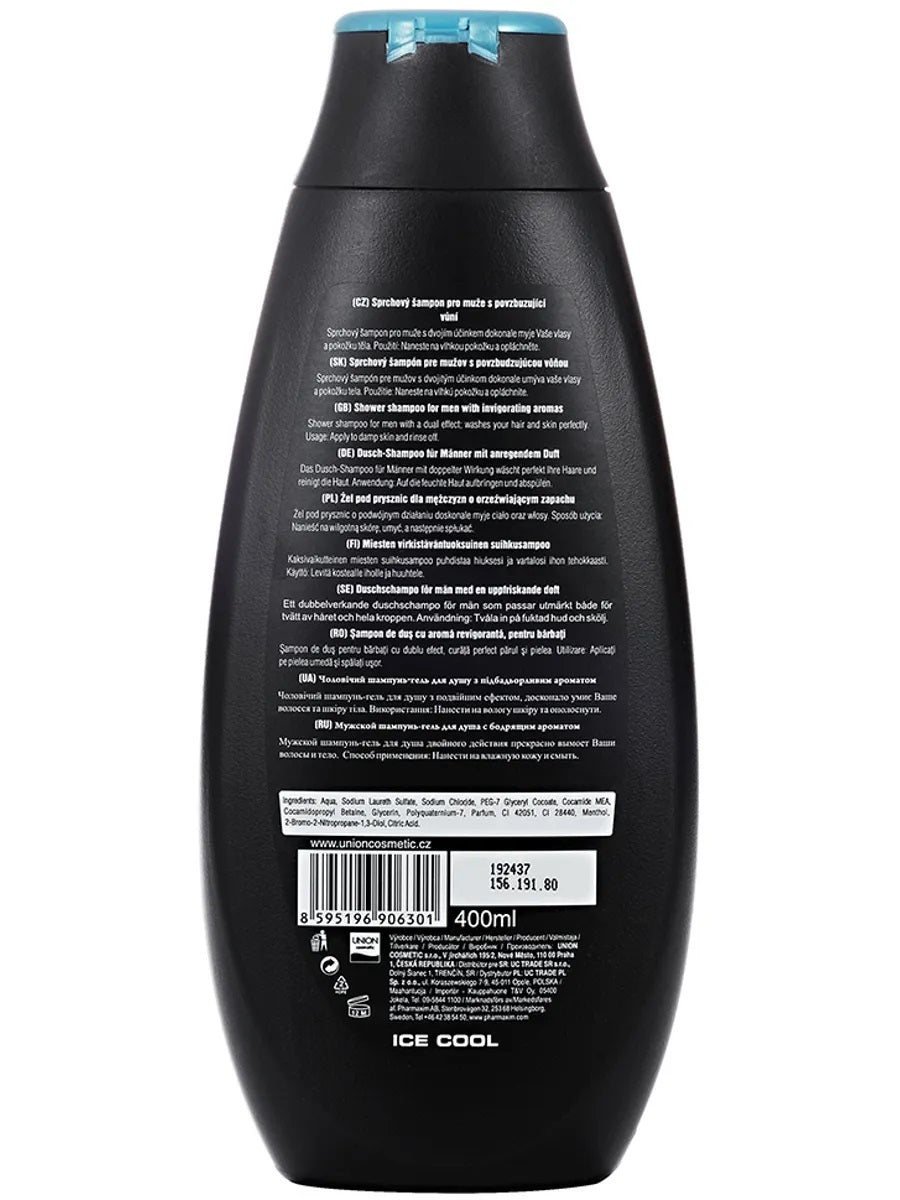 Lilien Men Ice Cool Shampoo & Shower Gel, 400 mL - Image 3
