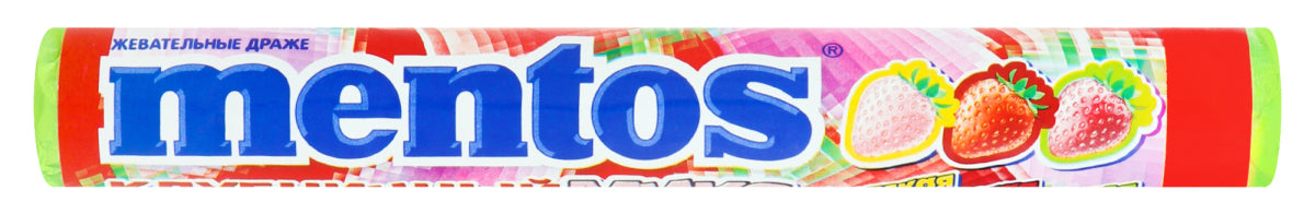 Mentos Strawberry Mix Chewy Dragees, 37 g
