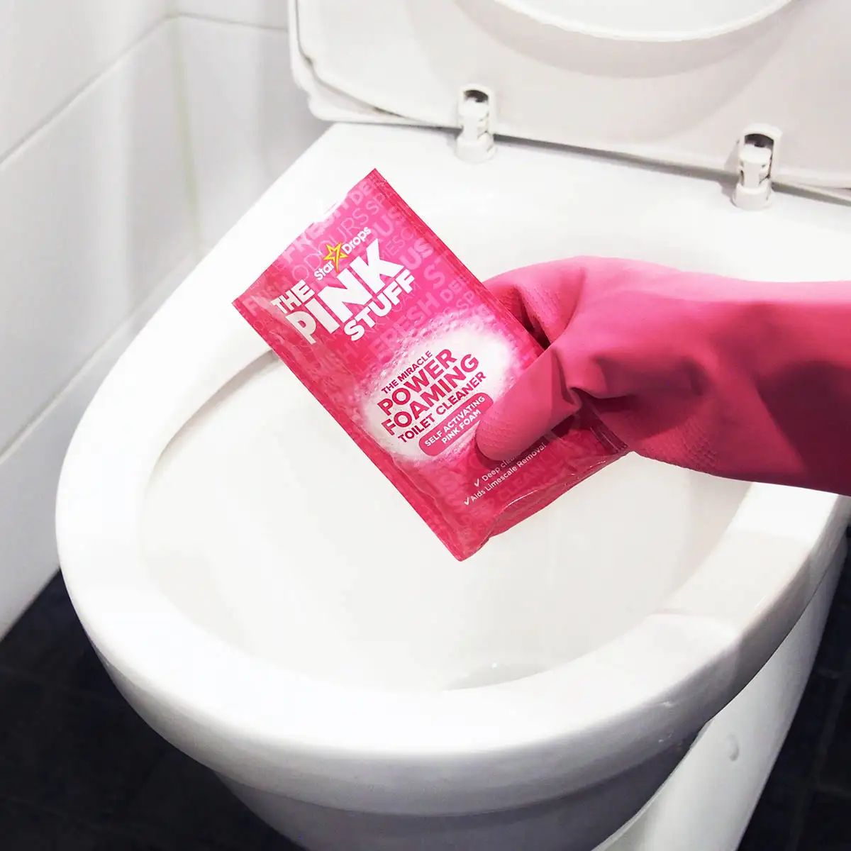 The Pink Stuff Toilet Cleaning Powder, 3 x 100 g - Image 3