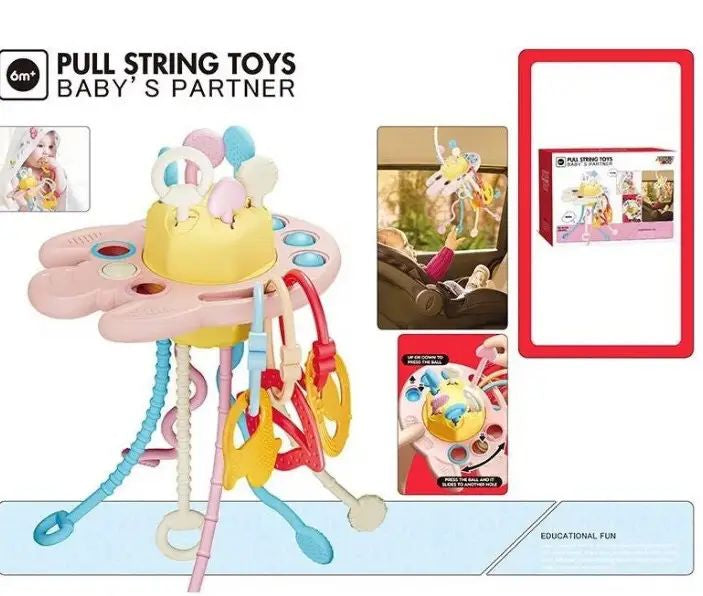 N 1654 Pull String Rattle Toy