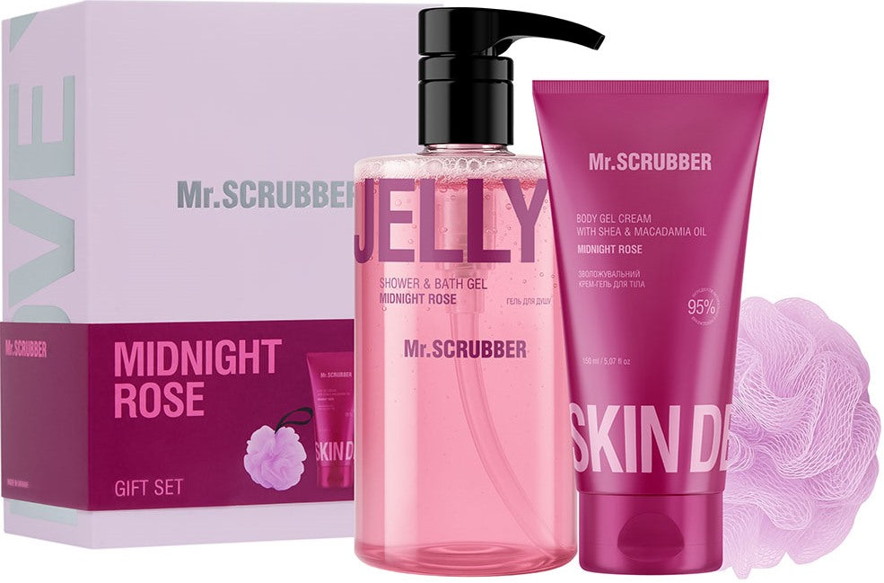 Mr.Scrubber Midnight Rose Women's Gift Set