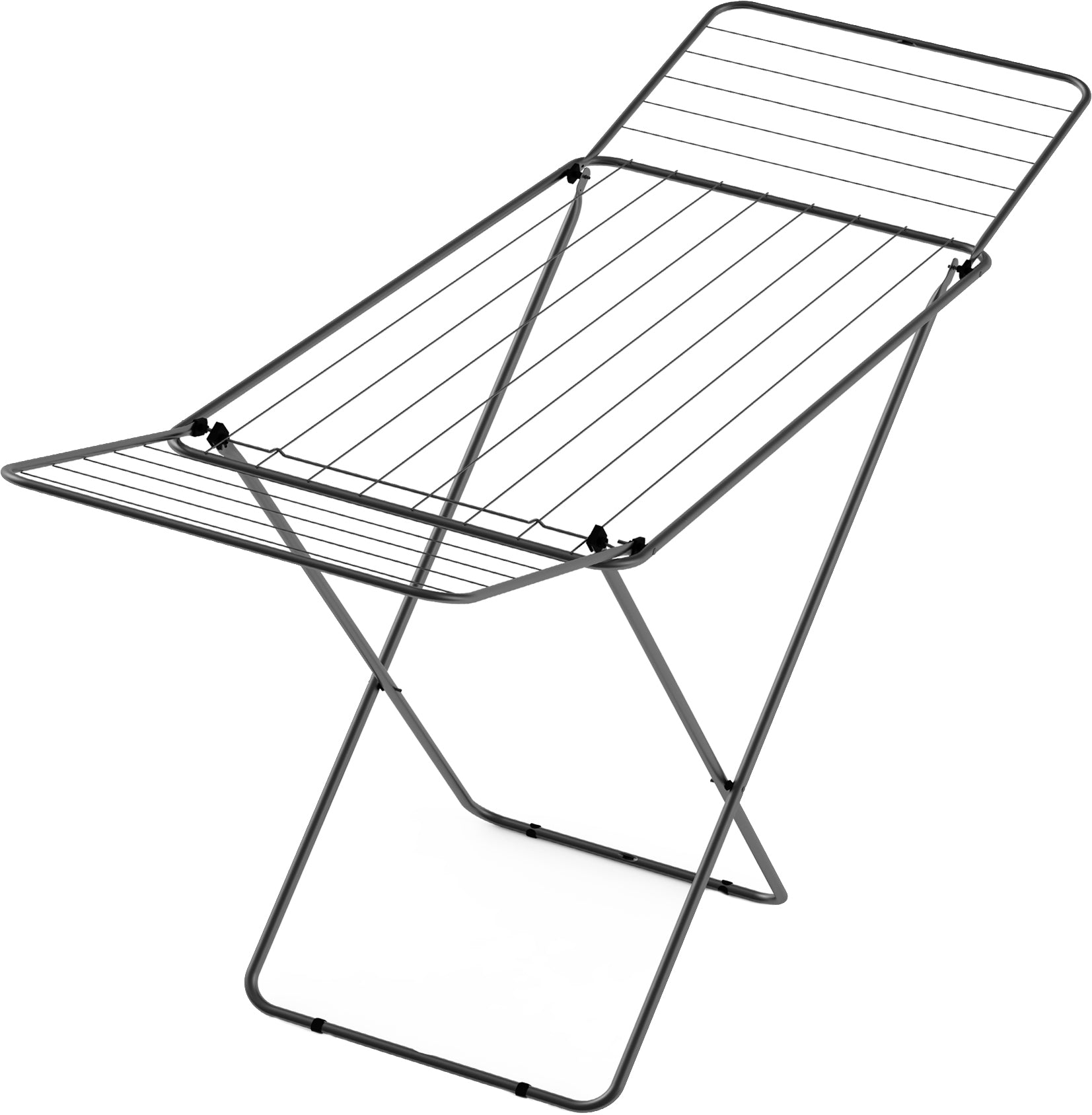 EuroHome Star Black Clothes Drying Rack, 18 m