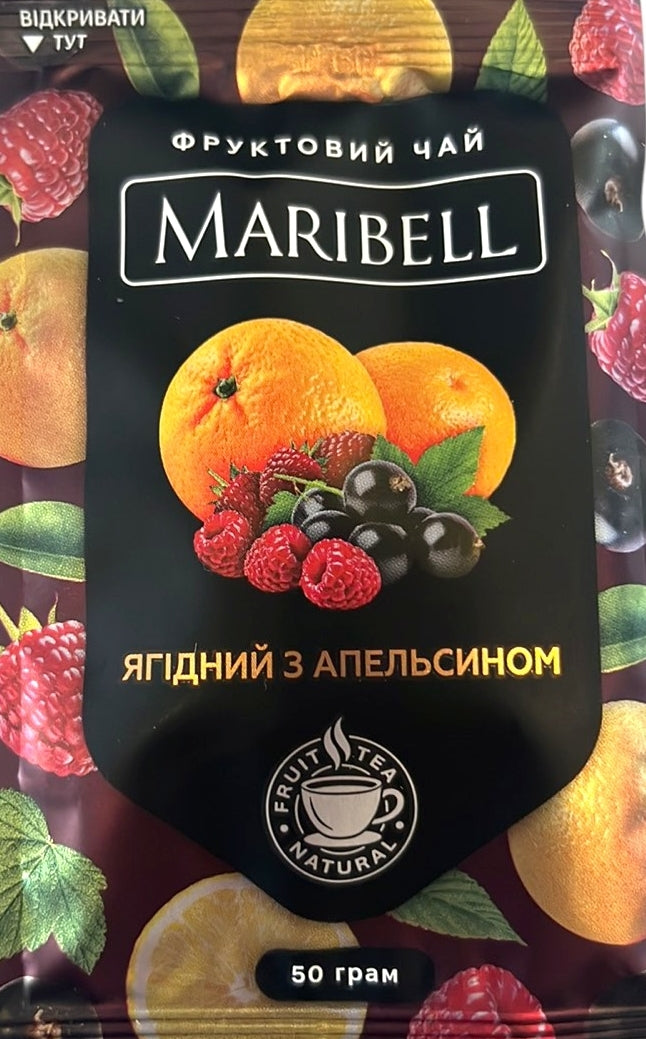 Maribell Berry & Orange Tea Concentrate, 50 g