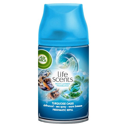 Air Wick Life Scents Turquoise Oasis Automatic Air Freshener Refill, 250 mL