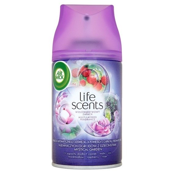 Air Wick Life Scents Enchanted Garden Automatic Air Freshener Refill, 250 mL