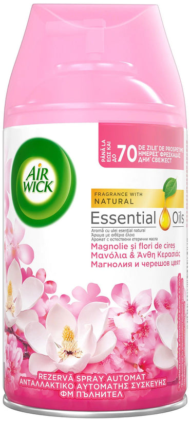 Air Wick Magnolia & Cherry Blossom Automatic Air Freshener Refill, 250 mL - Image 2
