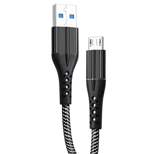 Grunhelm GMC-02MLB Braided Micro-USB Cable, 1 m, 2.1 A