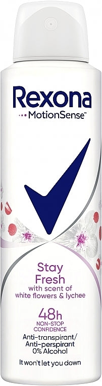 Rexona White Flowers & Lychee Women's Deodorant Spray, 150 mL