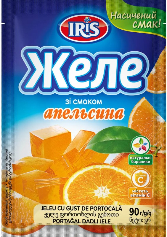 IRIS Orange-Flavored Jelly, 90 g