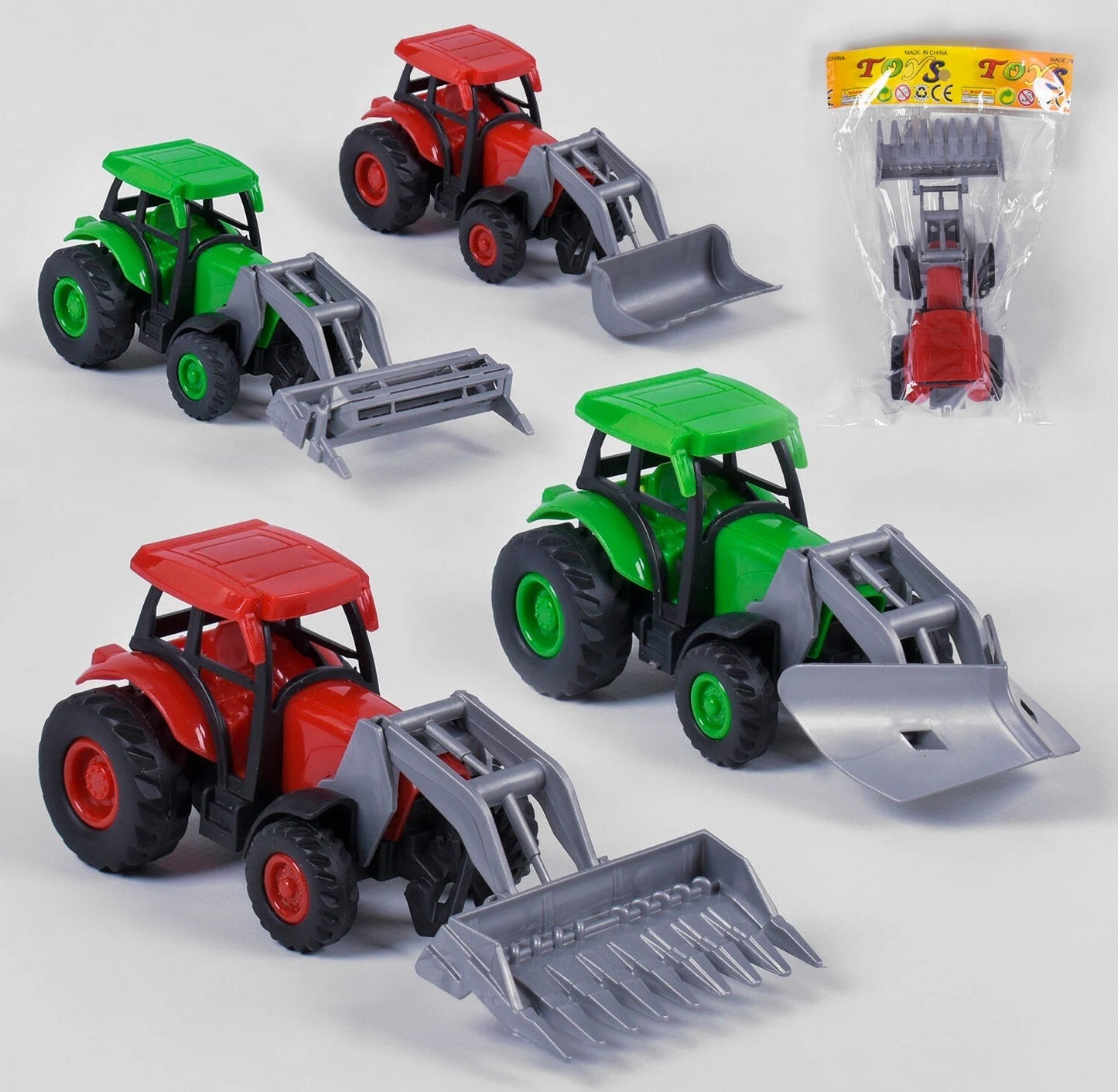 Toys 850-2 Friction-Powered Toy Tractor in Bag
