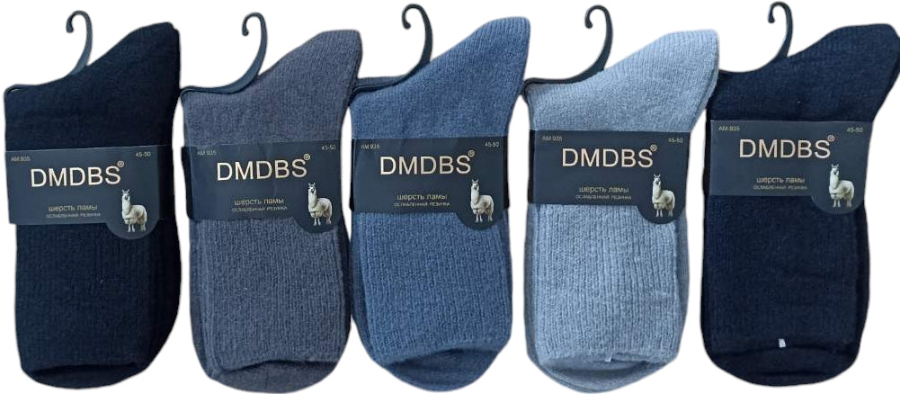 DMDBS AM:935 Men's Llama Wool Long Socks, Size 45-50