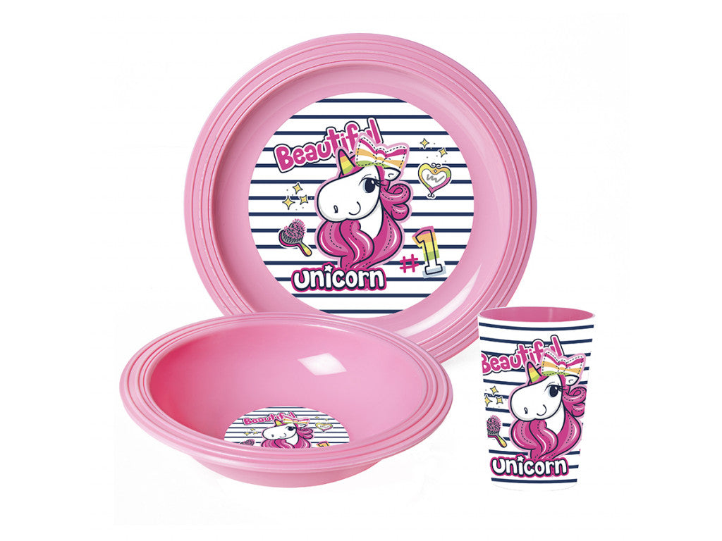 Herevin Plastic Kids Tableware Set, 3 pcs - Image 3