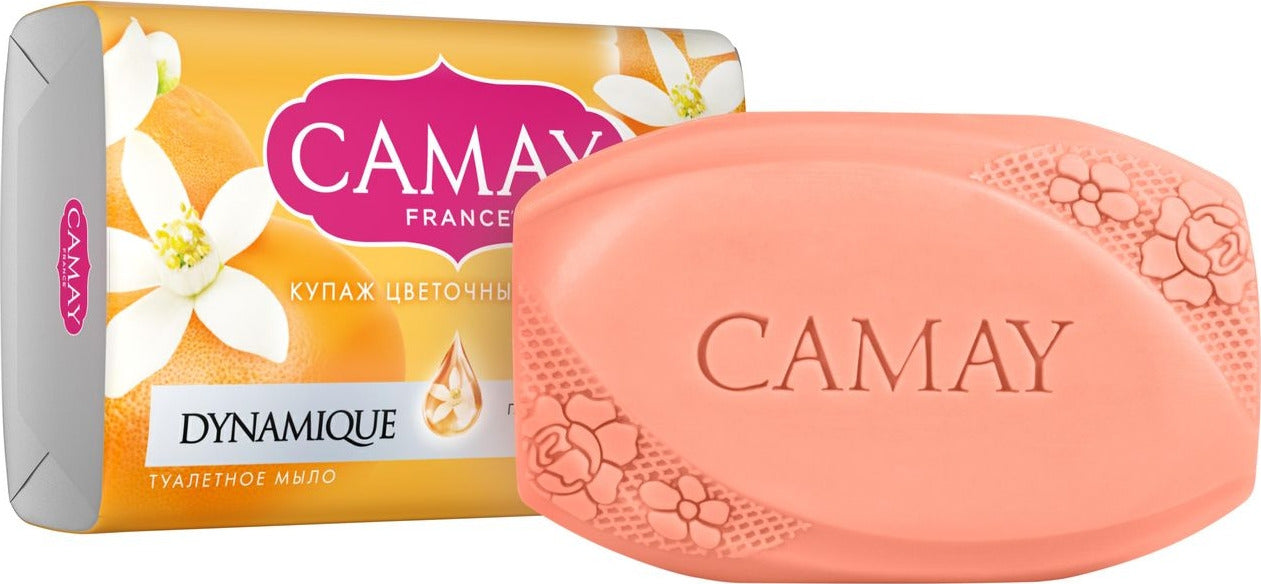 Camay Dynamique Grapefruit Bar Soap, 85 g