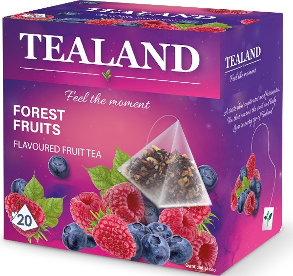 Tealand Forest Fruits Fruit Tea, 20 Pyramid Bags, 40 g