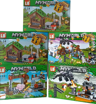Minecraft LB 1133 4-in-1 Building Set, Assorted Designs - Image 2