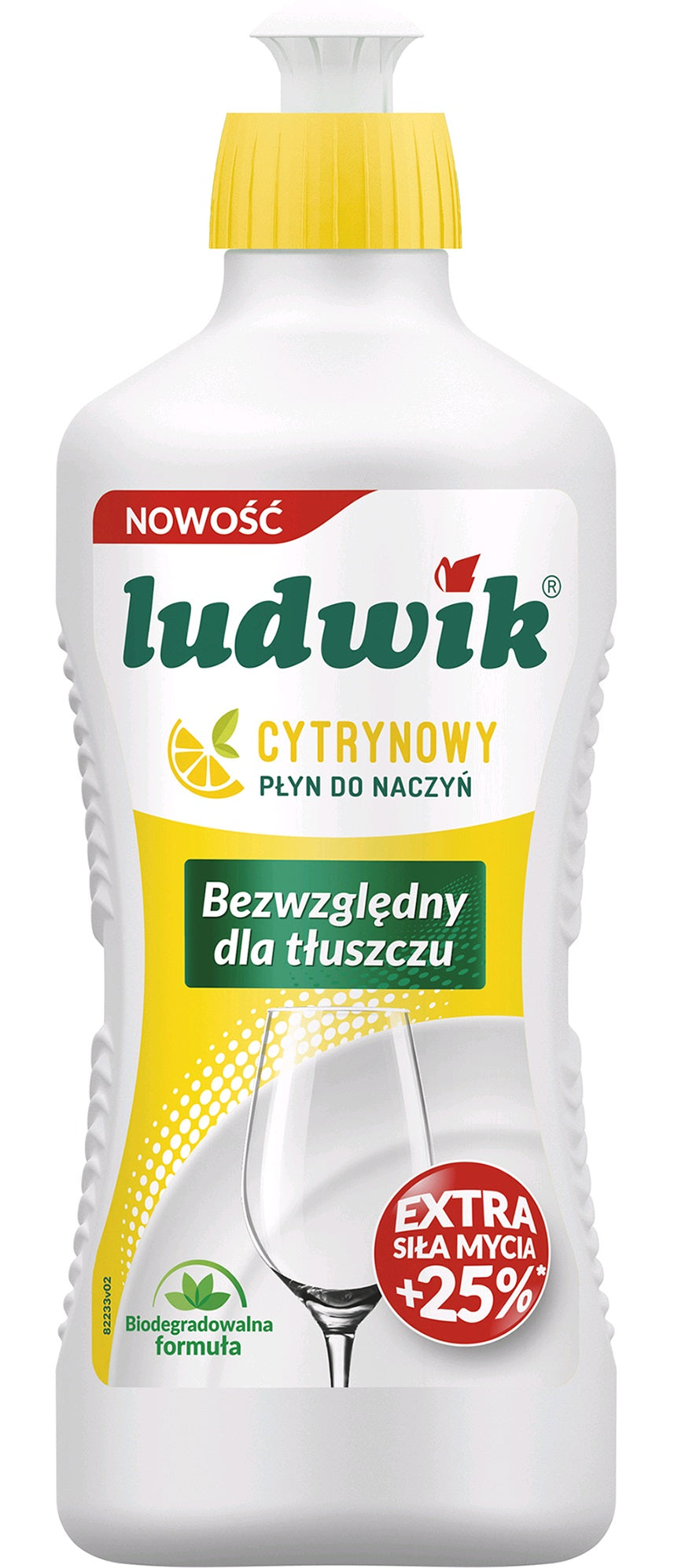 Ludwik Lemon Dishwashing Liquid, 450 g