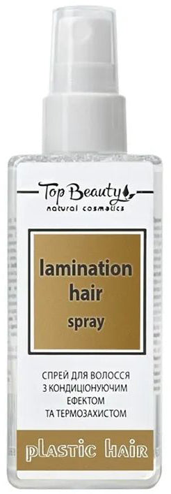 Top Beauty Lamination Conditioning & Heat-Protection Hair Spray, 125 mL