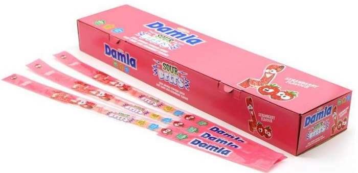 Damla Strawberry Gummy Belt, 15 g