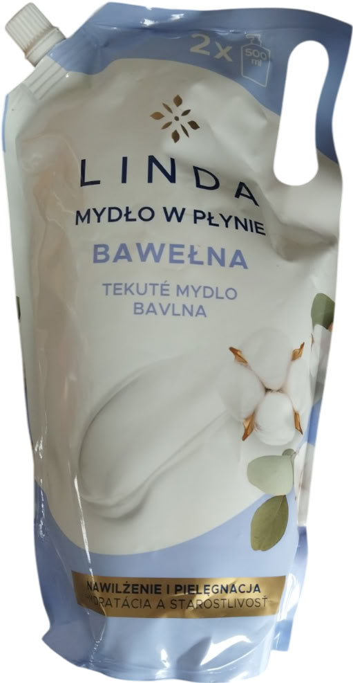 Linda Cotton Liquid Hand Soap Refill Pouch, 1 L