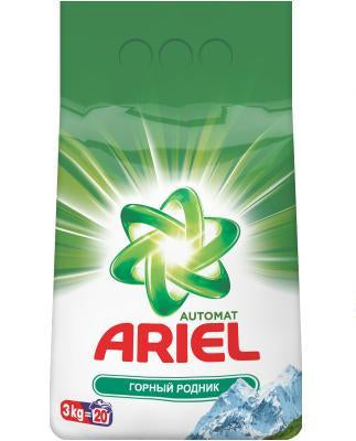 Ariel Mountain Spring Automatic Laundry Detergent Powder, 3 kg
