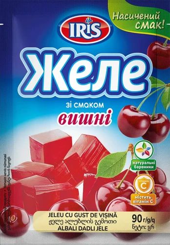 IRIS Cherry-Flavored Jelly, 90 g