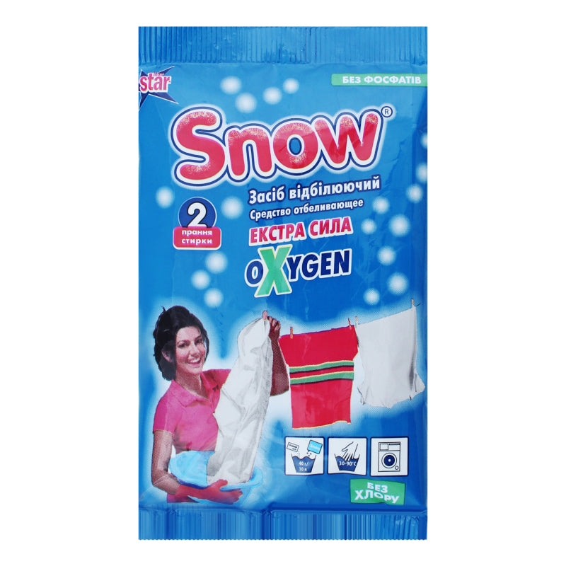 Snow Oxygen Extra Strength Bleach, 80 g