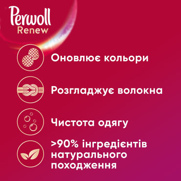 Perwoll Renew Color Liquid Laundry Detergent, 990 mL, 18 wash loads - Image 2