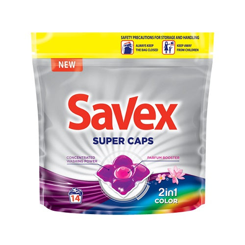 Savex 2-in-1 Color Laundry Pods, 14 pcs