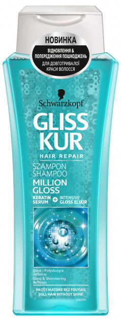 Gliss Kur Million Gloss Shampoo, 250 mL