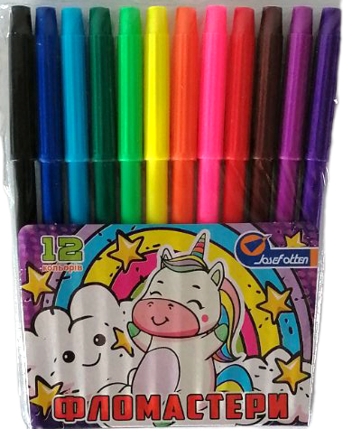 Josef Otten 828 Kids Markers for Girls, 12 Colors