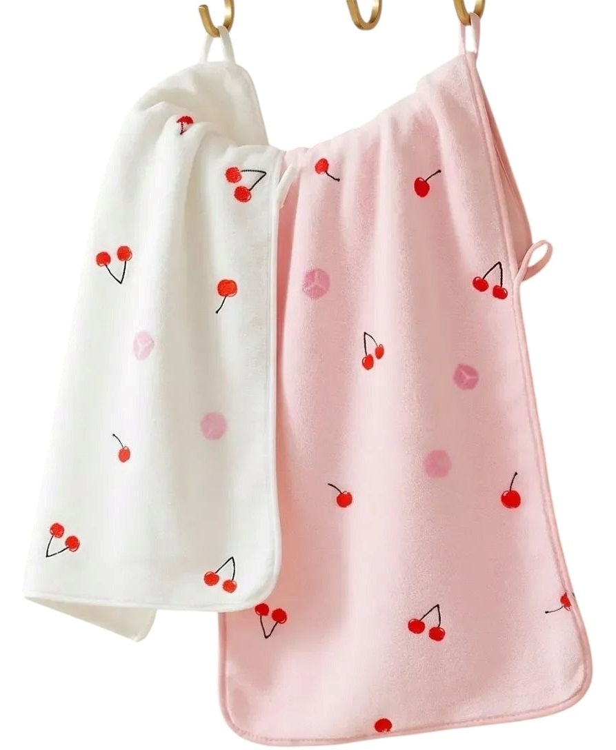 Koloco 98-1036 Cherries Microfiber Kitchen Towel, 25 x 50 cm