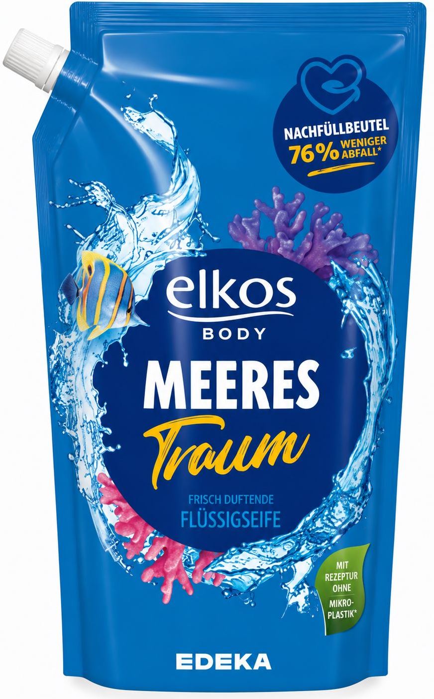 Elkos Ocean Liquid Hand Soap Refill Pouch, 1 L