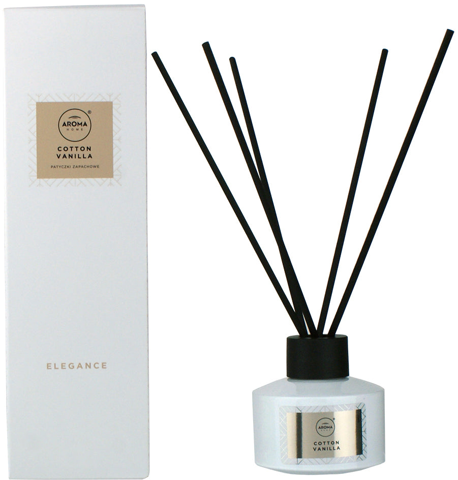 Aroma Stick Elegance Cotton Vanilla Reed Diffuser, 50 mL