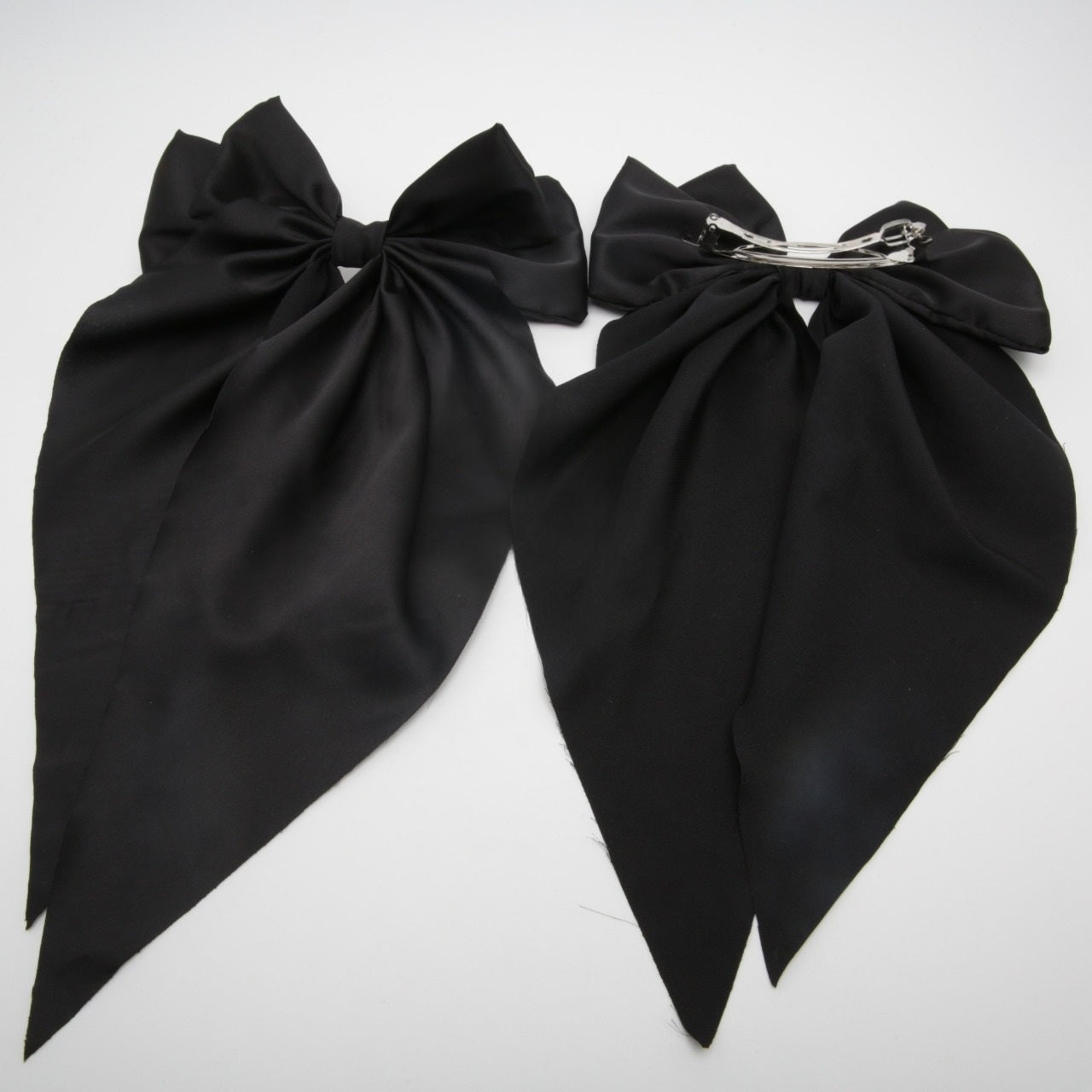 Kids' Black Bow Automatic Hair Clip 6-4188, 16 x 32 cm (Price per 1 pc)