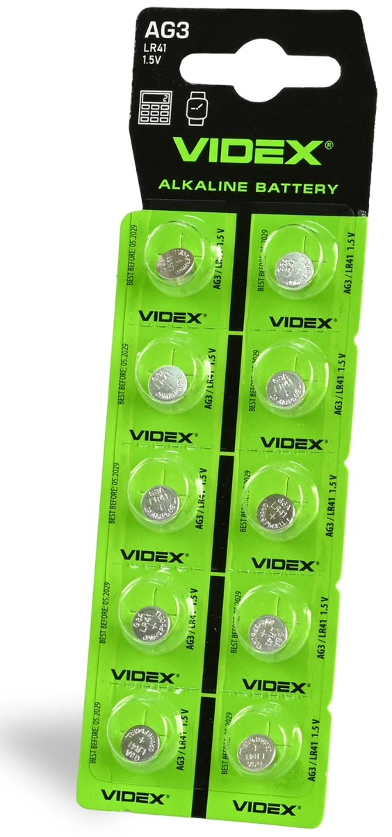 Videx AG3 LR41 Watch Battery, 1 pc