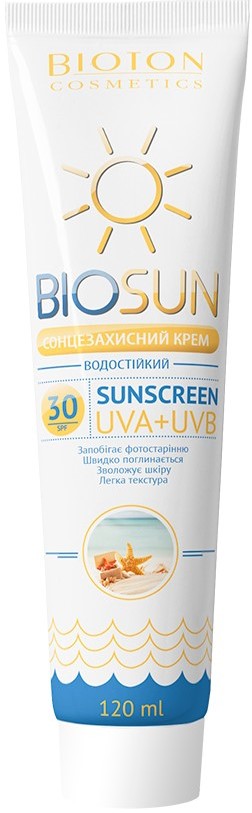 Bioton Cosmetics Biosun SPF 30 Sunscreen Cream, 120 mL