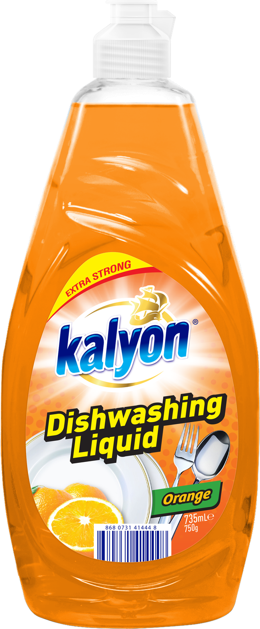 Kalyon Orange Dishwashing Liquid, 735 mL