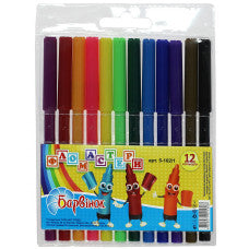 Barvinok Markers, 12 colors
