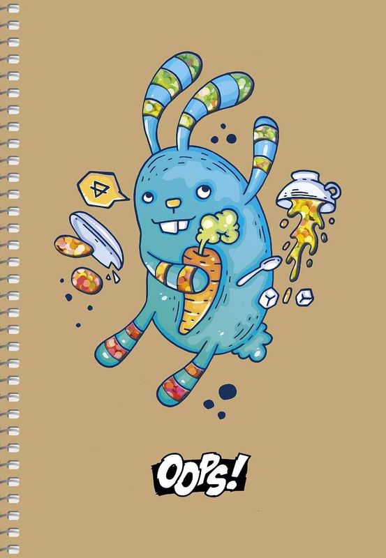 Shkolyaryk A6-SC-080-6121K A6 Spiral Grid Notebook, 80 Sheets - Image 3