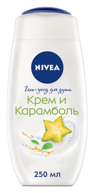Nivea Cream & Starfruit Shower Gel, 250 mL