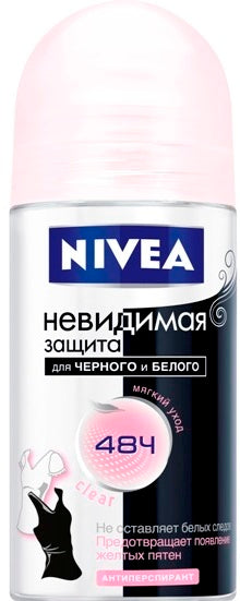 Nivea Invisible Clear Protection Women's Antiperspirant Deodorant, 50 mL