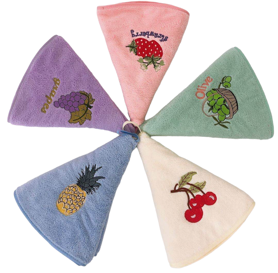 Koloco Round Microfiber Kitchen Towel, 50 x 50 cm