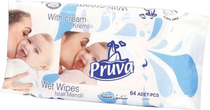 Pruva Baby Wet Wipes, 64 pcs